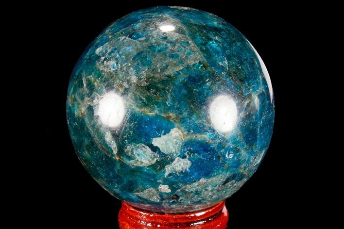 Bright Blue Apatite Sphere - Madagascar #78720